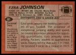 1983 Topps #81  Ezra Johnson  Back Thumbnail