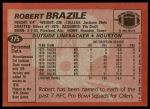 1983 Topps #275  Robert Brazile  Back Thumbnail