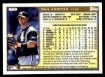 1999 Topps Traded #79 T Paul Konerko  Back Thumbnail