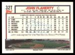 1992 Topps Traded #32 T John Flaherty  Back Thumbnail