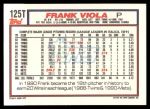 1992 Topps Traded #125 T Frank Viola  Back Thumbnail