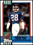 1990 Topps Traded #74 T Everson Walls  Front Thumbnail