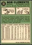1967 Topps #400 Roberto Clemente Back Thumbnail