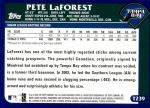 2003 Topps Traded #239 T  -  Pete LaForest First Year Back Thumbnail