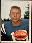 1960 Topps #1  Johnny Unitas  Front Thumbnail