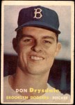 1957 Topps #18 Don Drysdale Front Thumbnail