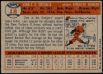 1957 Topps #18 Don Drysdale Back Thumbnail