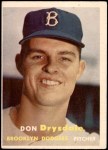 1957 Topps #18 Don Drysdale Front Thumbnail