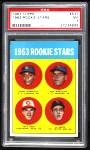1963 Topps #537 - Pete Rose / Al Weis / Ken McMullen / Pedro Gonzalez Rookie Stars Front Thumbnail
