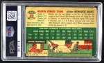 1954 Topps #20 WHT Warren Spahn Back Thumbnail