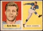 1957 Topps #59  Kyle Rote  Front Thumbnail