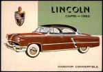 1954 Topps World on Wheels #84   Lincoln Capri 1953 Front Thumbnail