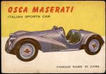 1954 Topps World on Wheels #15   Osca Maserati Front Thumbnail