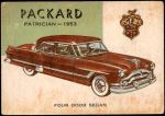 1954 Topps World on Wheels #97   Packard Patrician 1953 Front Thumbnail