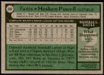 1979 Topps #656  Hosken Powell  Back Thumbnail