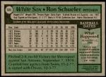 1979 Topps #686  Ron Schueler  Back Thumbnail