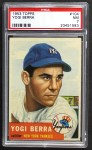 1953 Topps #104 Yogi Berra Front Thumbnail