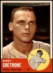 1963 Topps #276  Barry Shetrone  Front Thumbnail