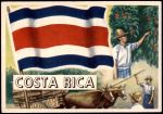 1956 Topps Flags of the World #14   Costa Rica Front Thumbnail