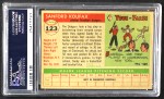 1955 Topps #123 Sandy Koufax Back Thumbnail