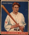1933 Goudey #63  Joe Cronin  Front Thumbnail
