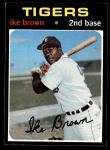 1971 Topps #669  Ike Brown  Front Thumbnail