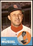 1963 Topps #250  Stan Musial  Front Thumbnail
