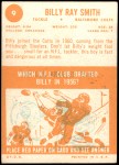 1963 Topps #9  Billy Ray Smith  Back Thumbnail