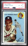 1954 Topps #20 WHT Warren Spahn Front Thumbnail