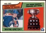 1983 O-Pee-Chee #204   -  Wayne Gretzky Art Ross Trophy Front Thumbnail