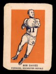 1952 Wheaties #1 AC Bob Davies  Front Thumbnail