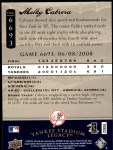 2008 Upper Deck Yankee Stadium Legacy #6693  Melky Cabrera  Back Thumbnail