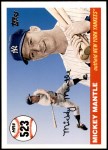 2006 Topps Mantle HR History #523   -  Mickey Mantle Home Run 523 Front Thumbnail