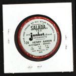 1963 Salada Metal Coins #24  Hank Aaron  Back Thumbnail