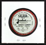 1963 Salada Metal Coins #23  Roberto Clemente  Back Thumbnail