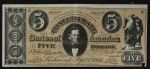 1962 Topps Civil War News Currency   $5 Serial #24497 Front Thumbnail