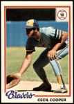 1978 Topps #154  Cecil Cooper  Front Thumbnail
