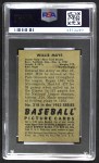 1952 Bowman #218 Willie Mays Back Thumbnail