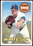 1969 Topps #123  Wilbur Wood  Front Thumbnail