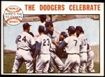 1964 Topps #140   The Dodgers Celebrate - World Series Summary Front Thumbnail