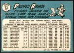 1965 Topps #13  Pedro Ramos  Back Thumbnail