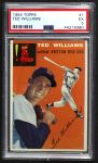 1954 Topps #1 WHT Ted Williams  Front Thumbnail