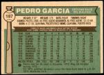 1976 O-Pee-Chee #187  Pedro Garcia  Back Thumbnail