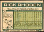 1977 O-Pee-Chee #57  Rick Rhoden  Back Thumbnail