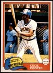 1981 O-Pee-Chee #356  Cecil Cooper  Front Thumbnail