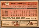 1981 O-Pee-Chee #32  Ken Oberkfell  Back Thumbnail