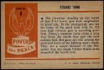 1954 Bowman Power for Peace #8   Titanic Tank Back Thumbnail
