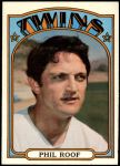 1972 Topps #201  Phil Roof  Front Thumbnail