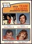 1976 O-Pee-Chee NHL #396   -  Nelson Pyatt / Gerry Meehan / Yvon Labre / Tony White Capitals Leaders Front Thumbnail