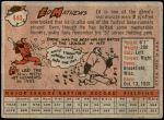 1958 Topps #440  Eddie Mathews  Back Thumbnail